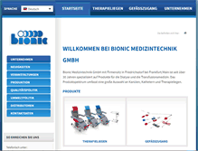 Tablet Screenshot of bionic-jms.de